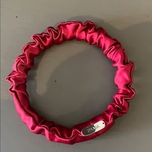 Prada satin red bangle. I never have a Occassion to wear it!